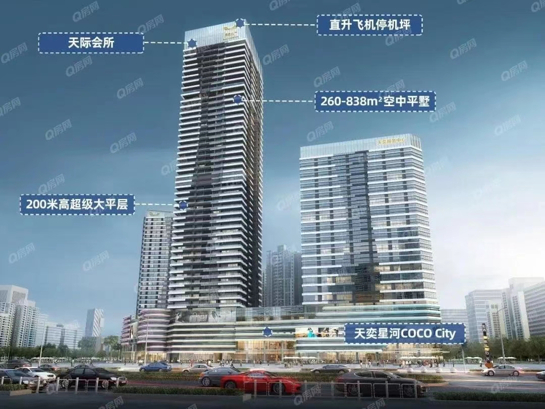 展盈天鉆，天奕國際廣場-均價25000元/平